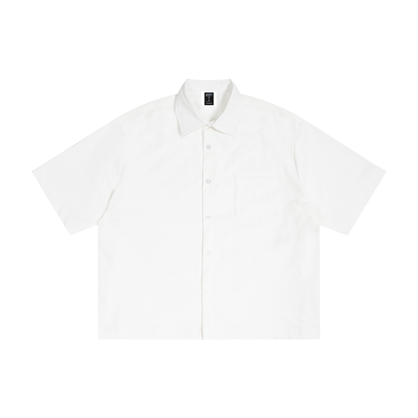 "Brooklyn Republic Essentials" Boxy Heavyweight Short Sleeve Button-Up