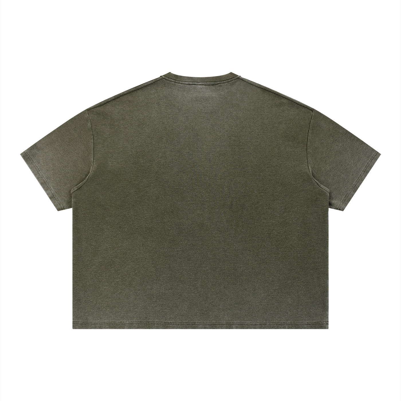 "Brooklyn Republic Essentials" Vintage Wash Sunfade Boxy Waffle T-Shirt