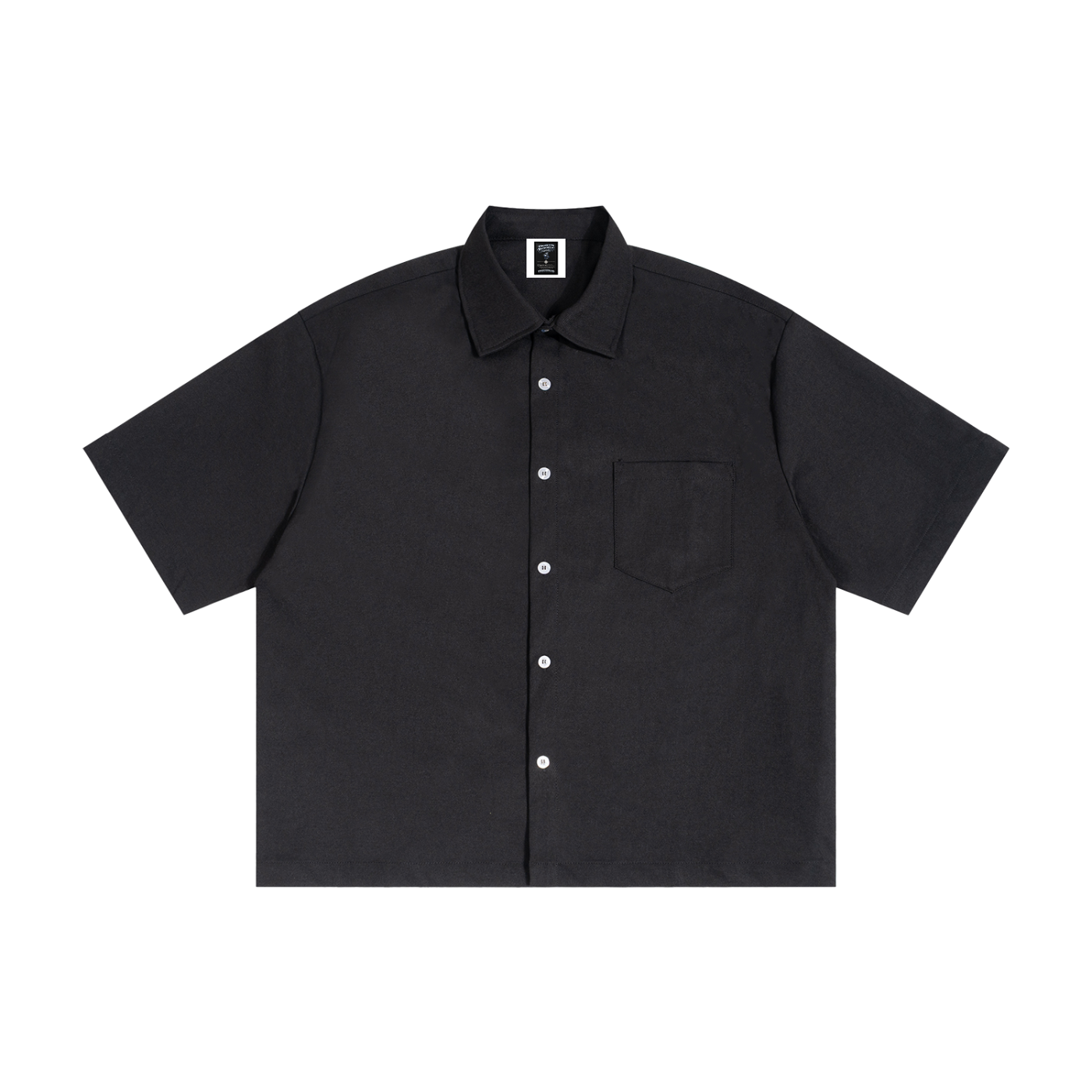 "Brooklyn Republic Essentials" Boxy Heavyweight Short Sleeve Button-Up