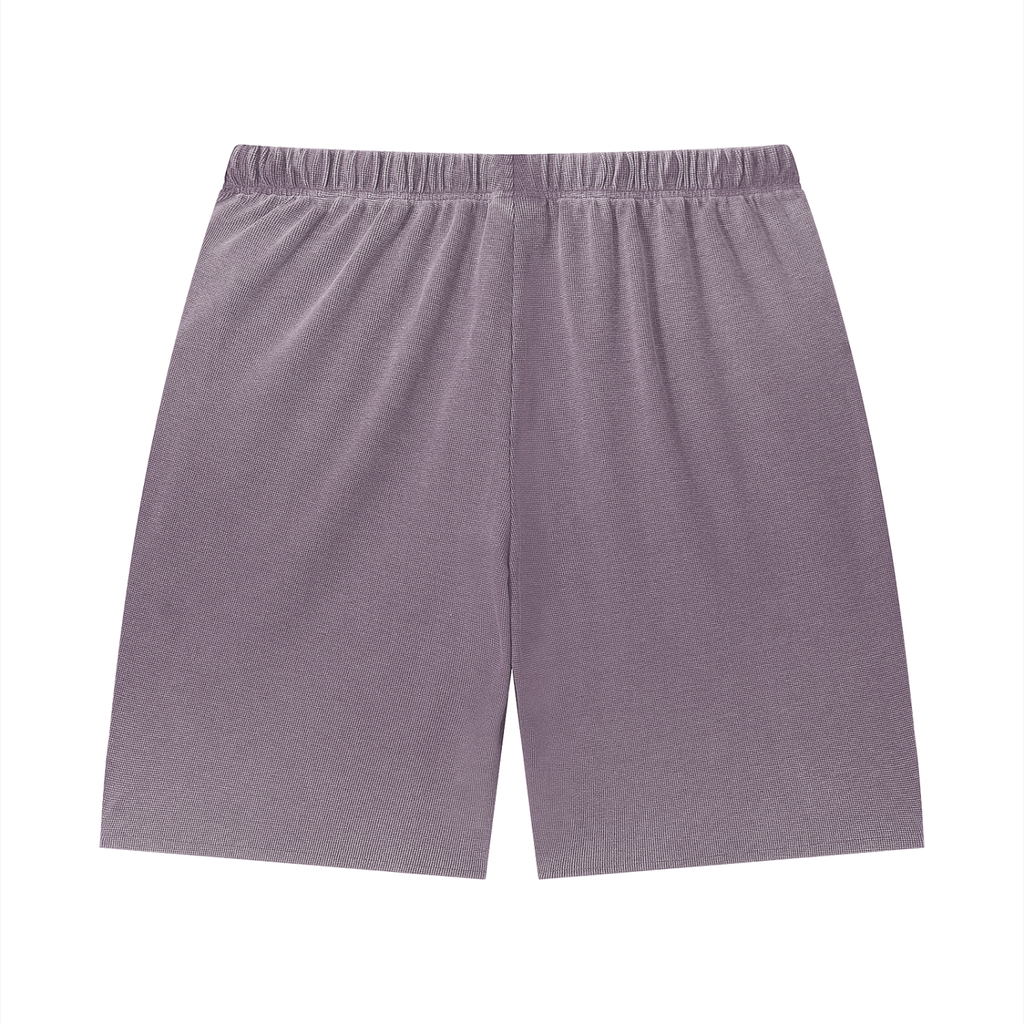 "Brooklyn Republic Essentials" Vintage Wash Sunfade Waffle Raw Hem Shorts